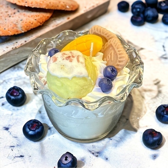 Other - ⚠️SALE Candle // Ice Cream Blueberry Cookie Soy Wax Candle SEND OFFERS🥳
